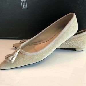 Brand new Zara leather flats with tassels